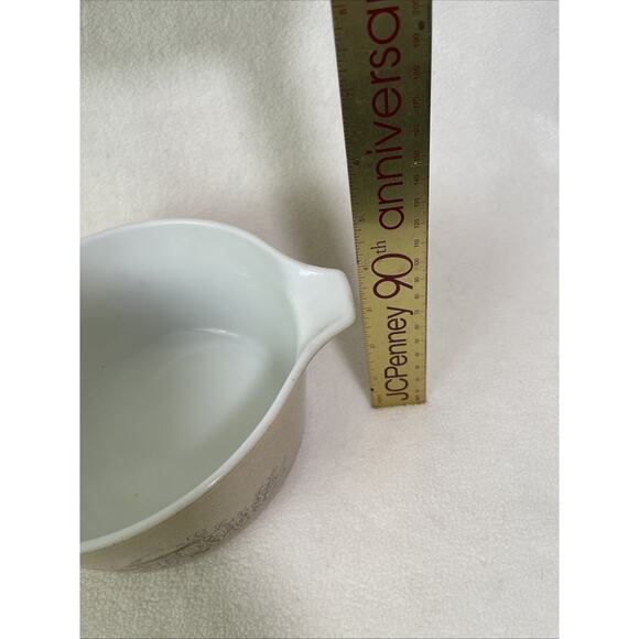 Pyrex 1.5 Liter Casserole Forest Fancies Mushroom 474-B NO LID Brown Beige - Picture 8 of 8